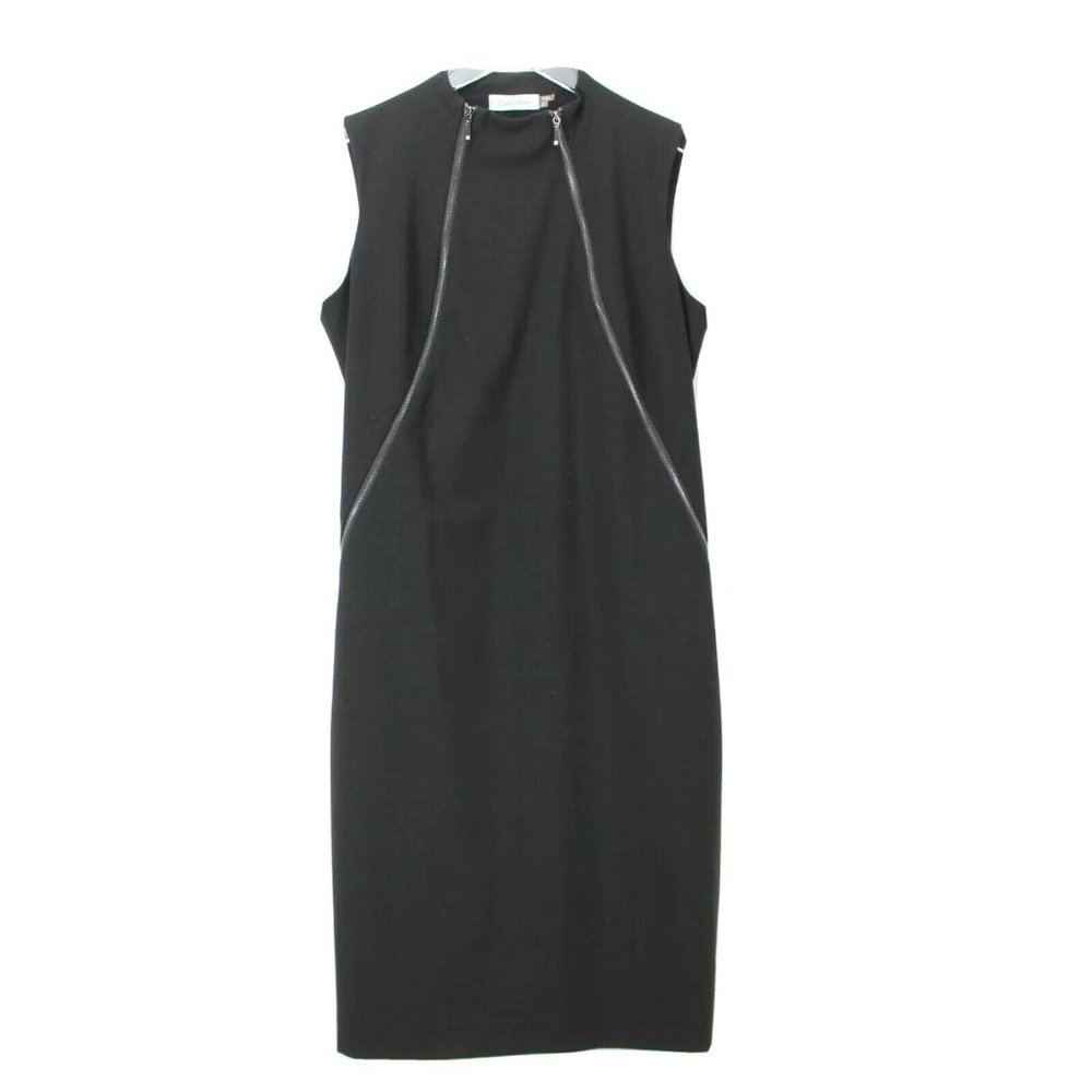 Calvin Klein Black Sleeveless Sheath Dress 4